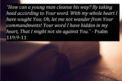 MAN CLEANSE HIS WAY BIBLE QUOTE