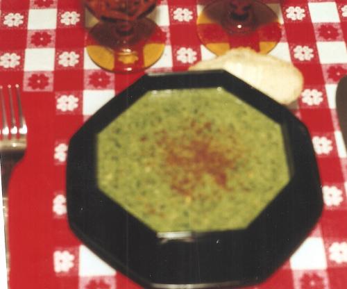 Cream of Spinach Frangellico