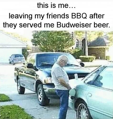 leaving my friend's BBQ