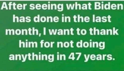 Thanks for nuttin Biden