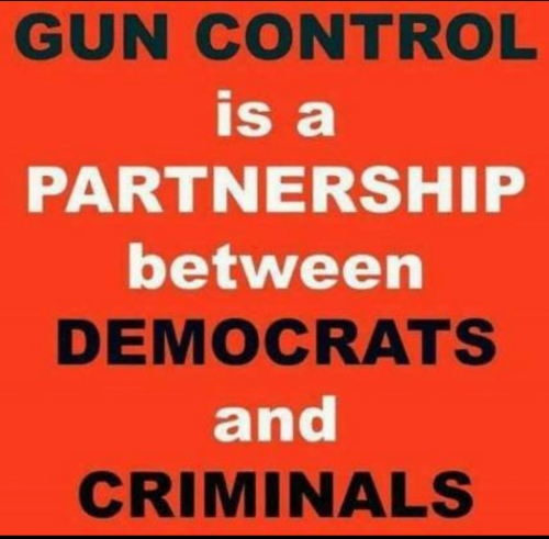 gun control + dems - criminals