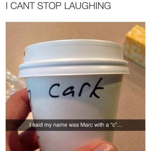 Mark with a C