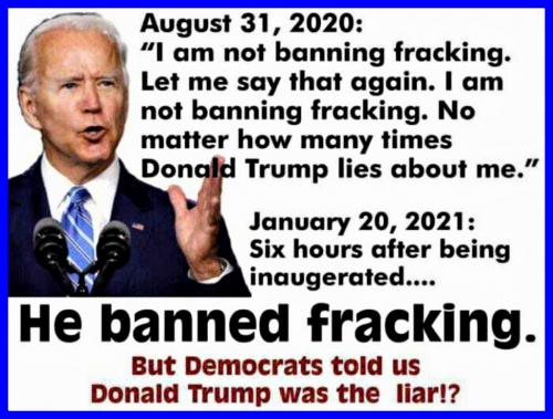 he bannded fracking