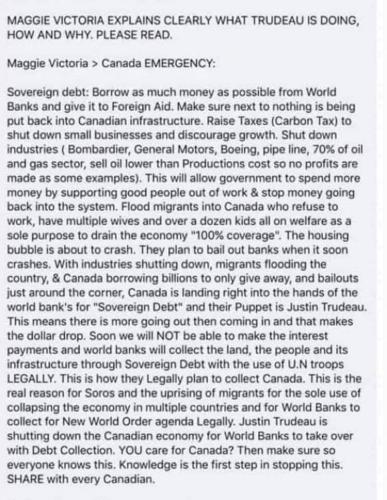 trudeau destroying canada on purpose