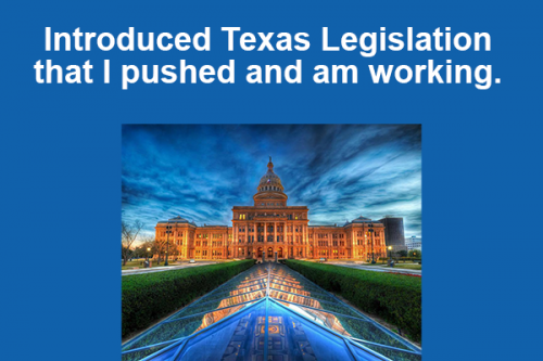 Introduced Texas Legislation