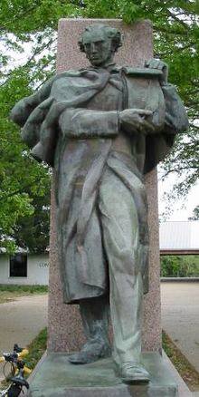 George Childress Statue at Washington on Brazos