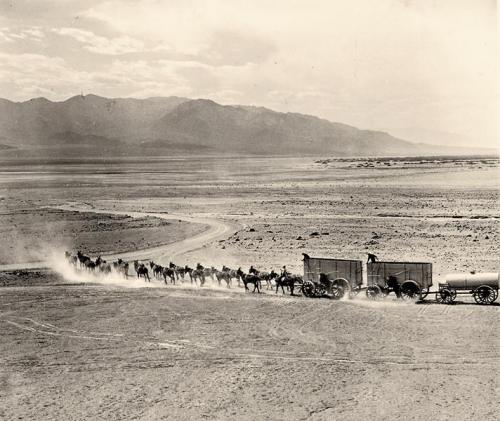20-mule-team-wagons-in-death-valley