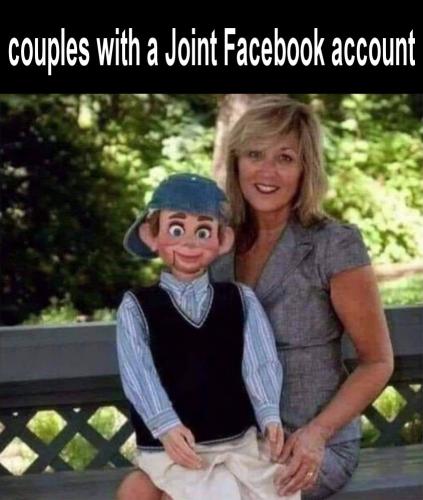 couples with a joint facebook account