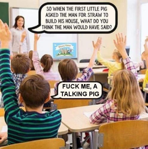 fuck me a talking pig