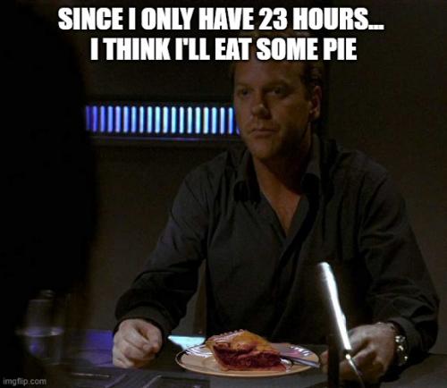 Jackbauer eating pie meme