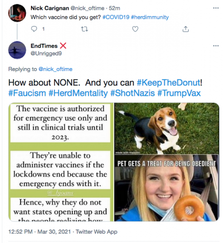 which vaccine did you get answer joke punchline none keep the donut