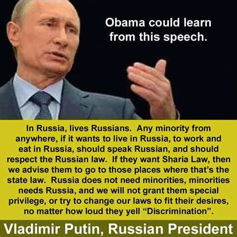 message from putin