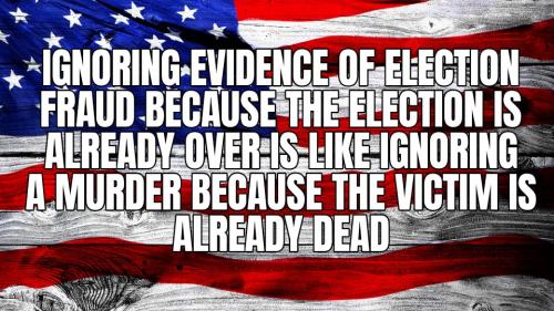 Ignoring evidence fraud