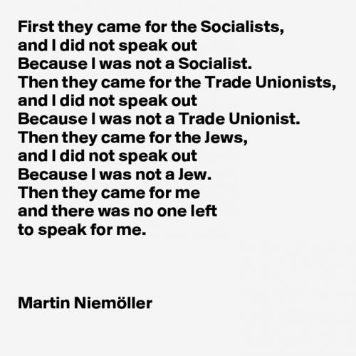 first they came poem