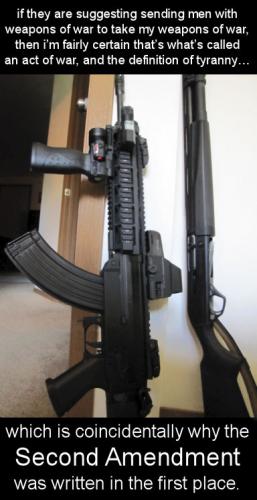 if they are suggesting sending men with weapons of war01
