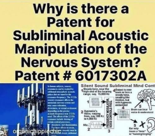 subliminal acoustic stimulation of the nervous system