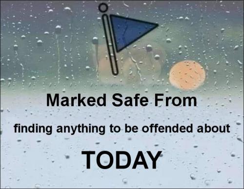 finding anything to be offended about