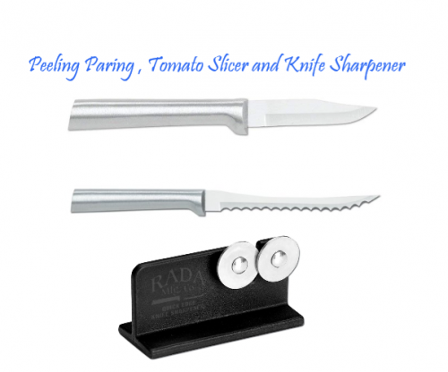 Knife Sharpener , Peeling Paring and  Tomato Slicer