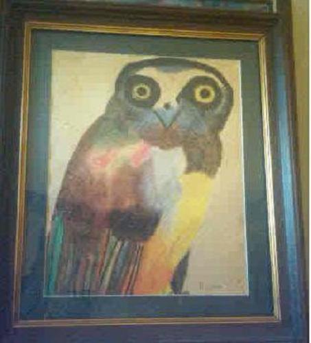 The Happy Owl  (water color) SOLD