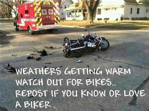 watch out for bikes