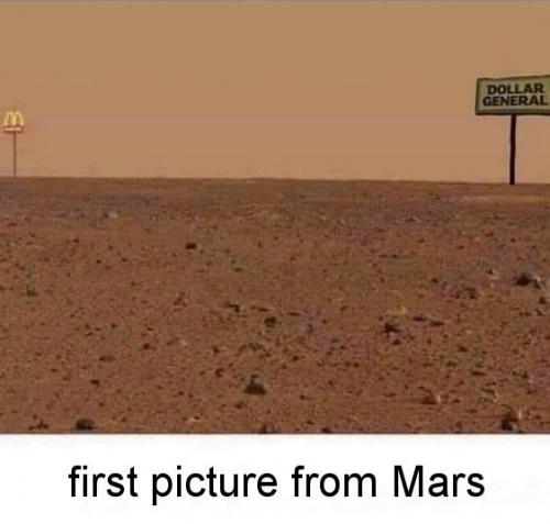 first picture from Mars