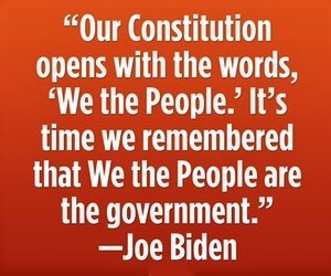 Biden's idea of 'we the people' - meme