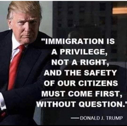 immigration is a privilege