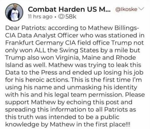 COMBAT HARDEN TRUMP WON DISSEMINATE