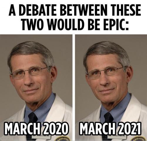 Fauci Epic Debate - meme