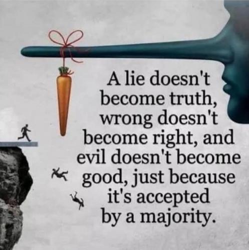 a lie