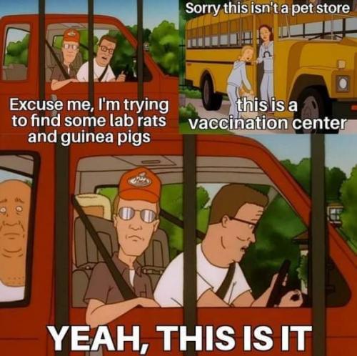 Lab rats dem rats vacc'n station