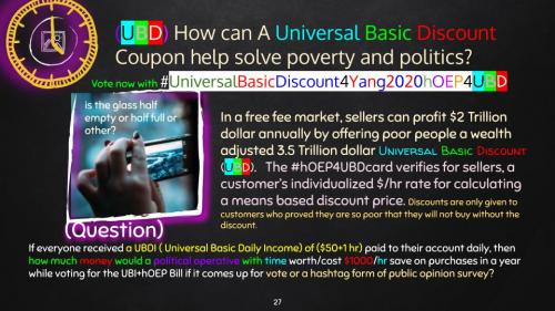 Yang2020 - Free market Implementation + profits 4 Consumer Dividend Universal Basic Discount UBD Universal basic discount