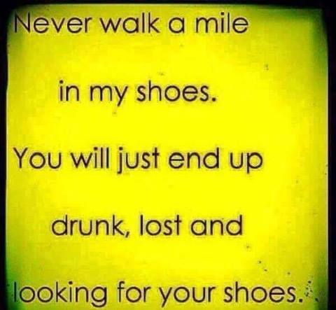 NEVER WALK