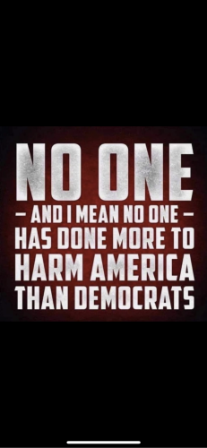 NO ONE MORE HARM THAN DEMS