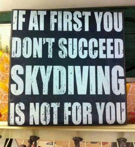 NO SKY DIVING