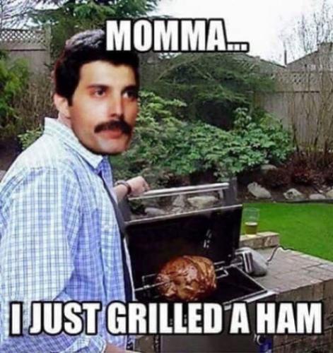 i just grilled a ham