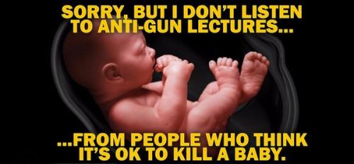 Anti-gun OK baby kill - meme