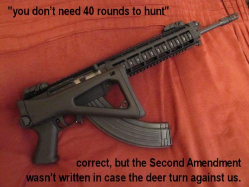wasnt written in case the deer turn against us