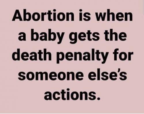 Abortion death penalty - meme