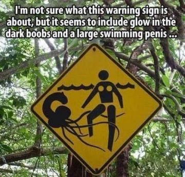 glow in the dark boobs and a large swimming penis
