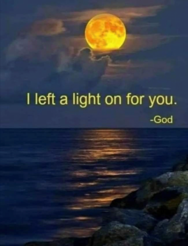 GOD I LEFT THE LIGHT ON FOR YOU (2)