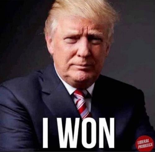 President Trump won