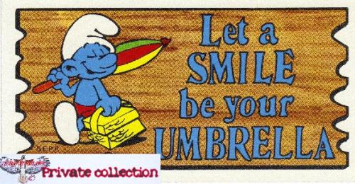 Smurf collector card