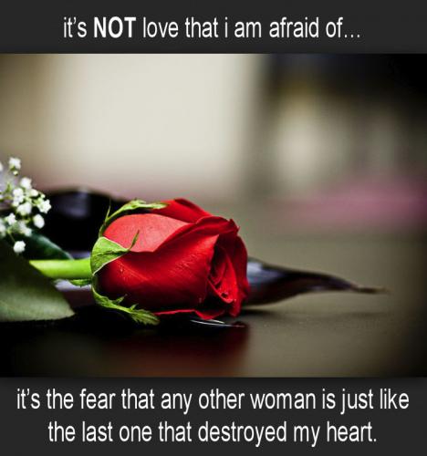 its not love that i am afraid of
