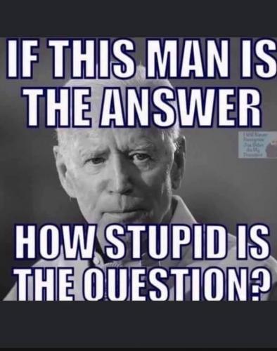 If Biden Is The Answer, How Stupid Is The Question