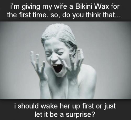 a bikini wax