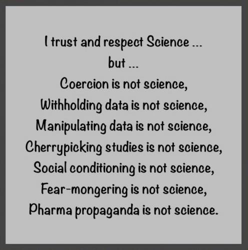 Science - Trust Science, Not Data Manipulation