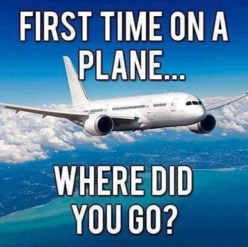 first time on a plane