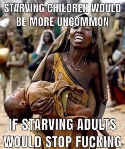 Starving children