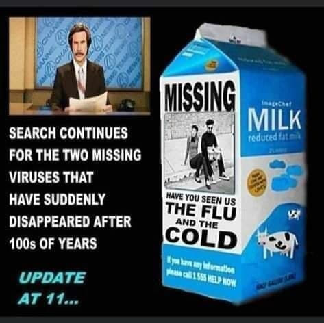 MISSING FLUE AND COMMON COLD